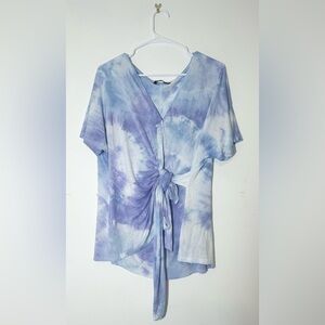 Bloomchic Women’s Size 12 Tie Dyed Wrap Shirt